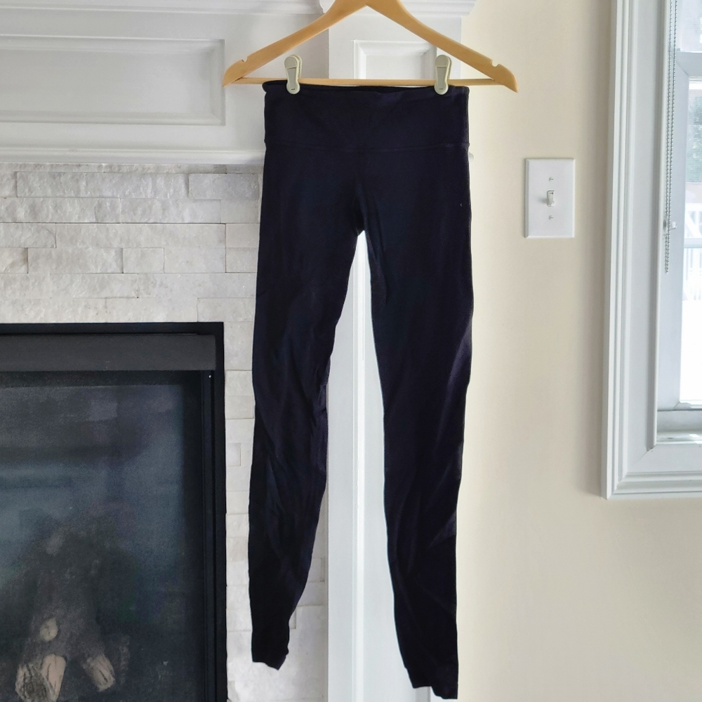 Lululemon Athletica Wunder Under Leggings Yoga Pants Black 4 Small